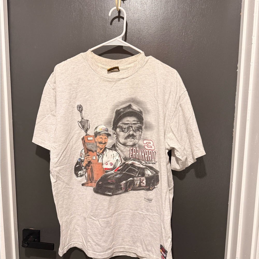 Nascar Graphic Tee Dale Earnhardt 90s Vintage - White Sz XL - Picture 3 of 5